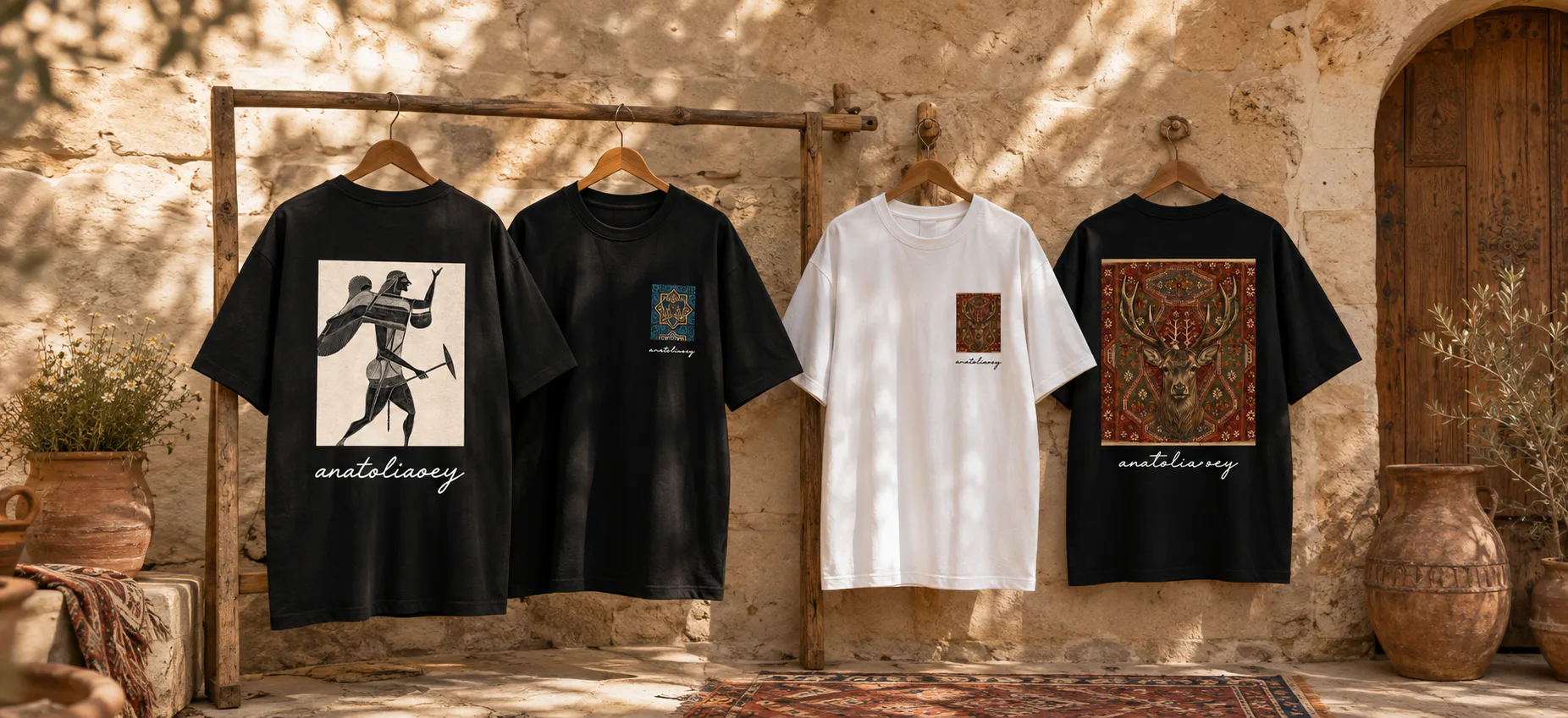 Anadolu Figür Baskı Tshirt
